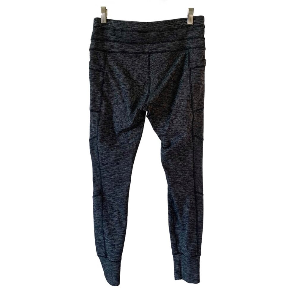 Athleta Space Dye Gray Pull-On Drawstring Waist E… - image 8